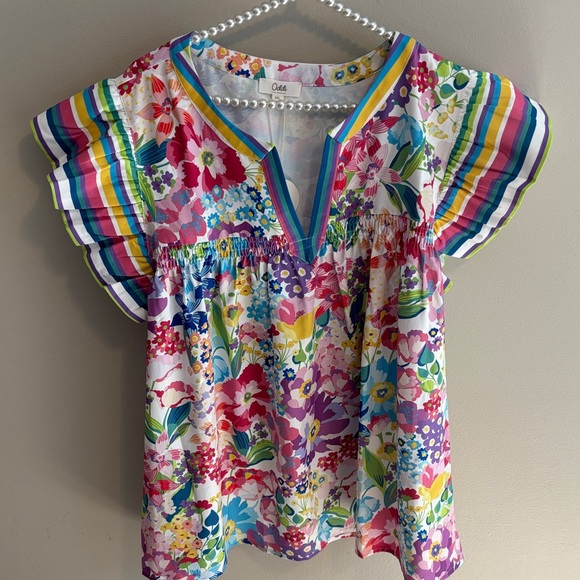 Oddi nwt Multicolor Floral Blouse size 2xl - Picture 1 of 7